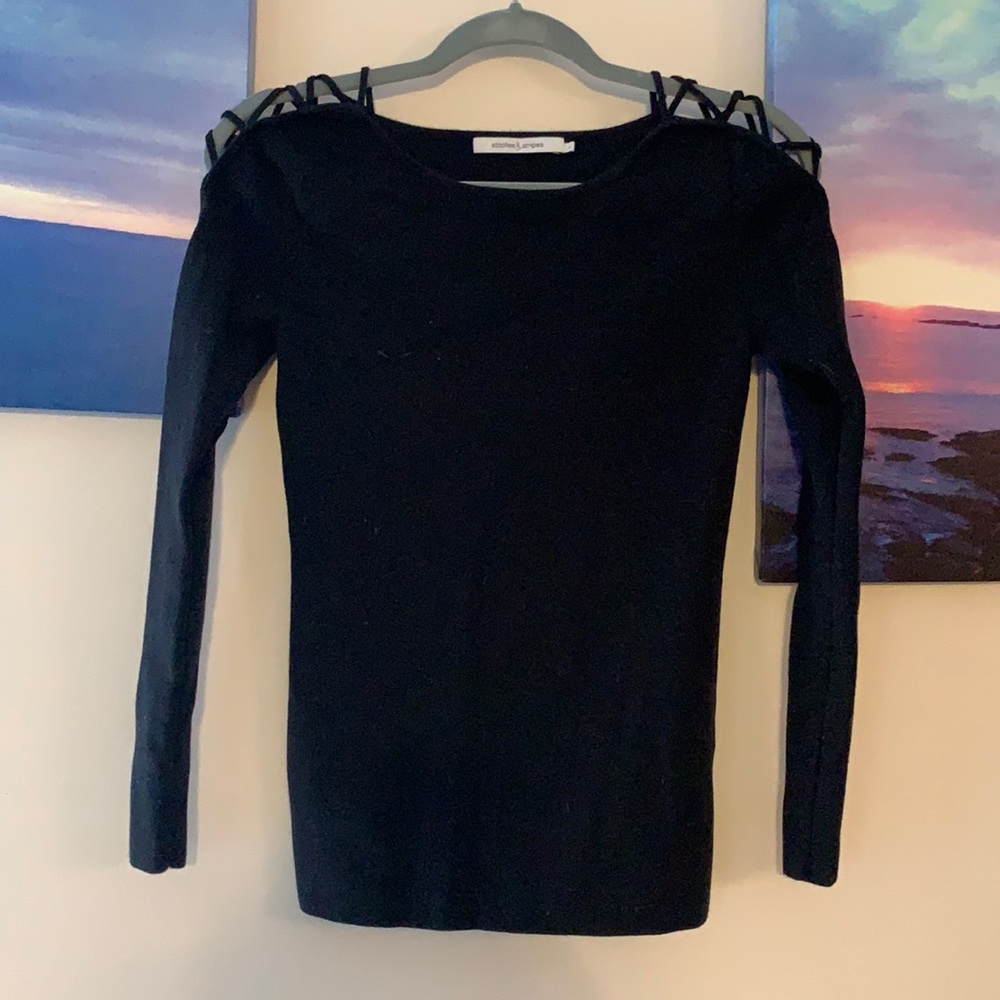 Stitches and stripes sweater